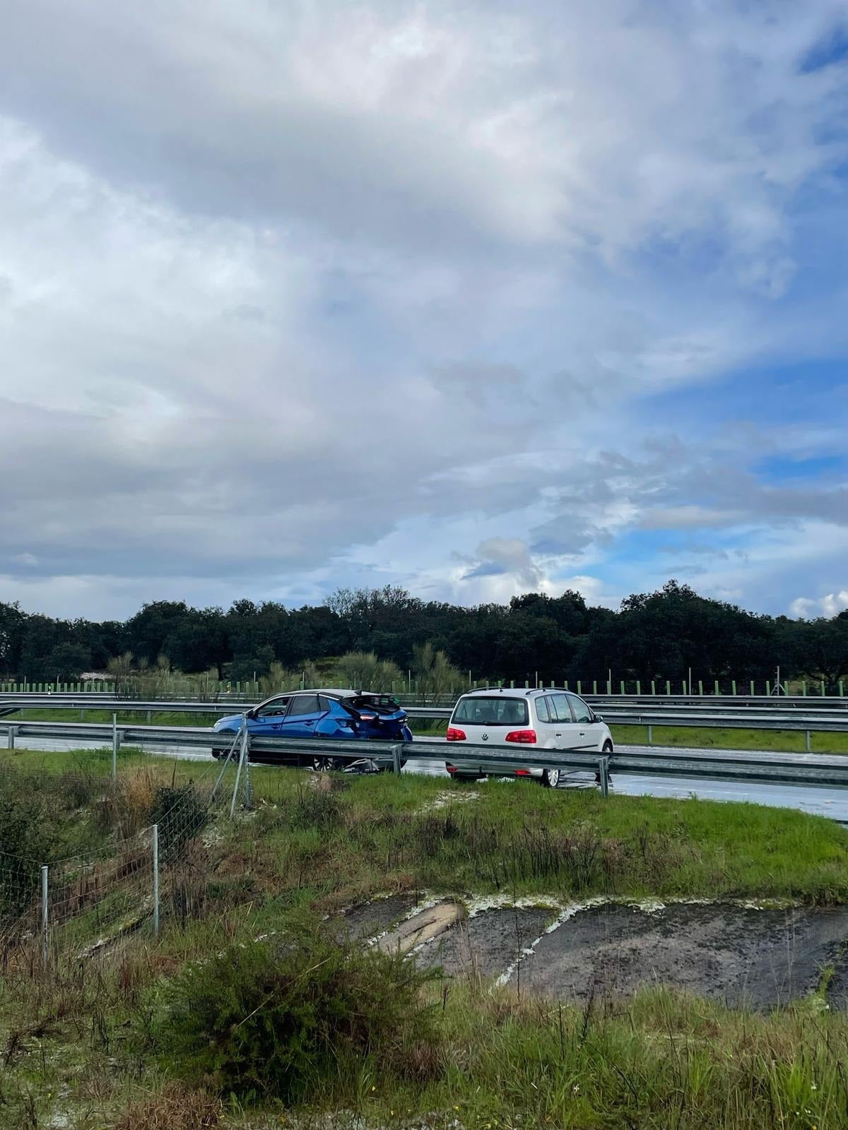 La colisión en cadena en la autovía entre Plasencia y Navalmoral, en imágenes