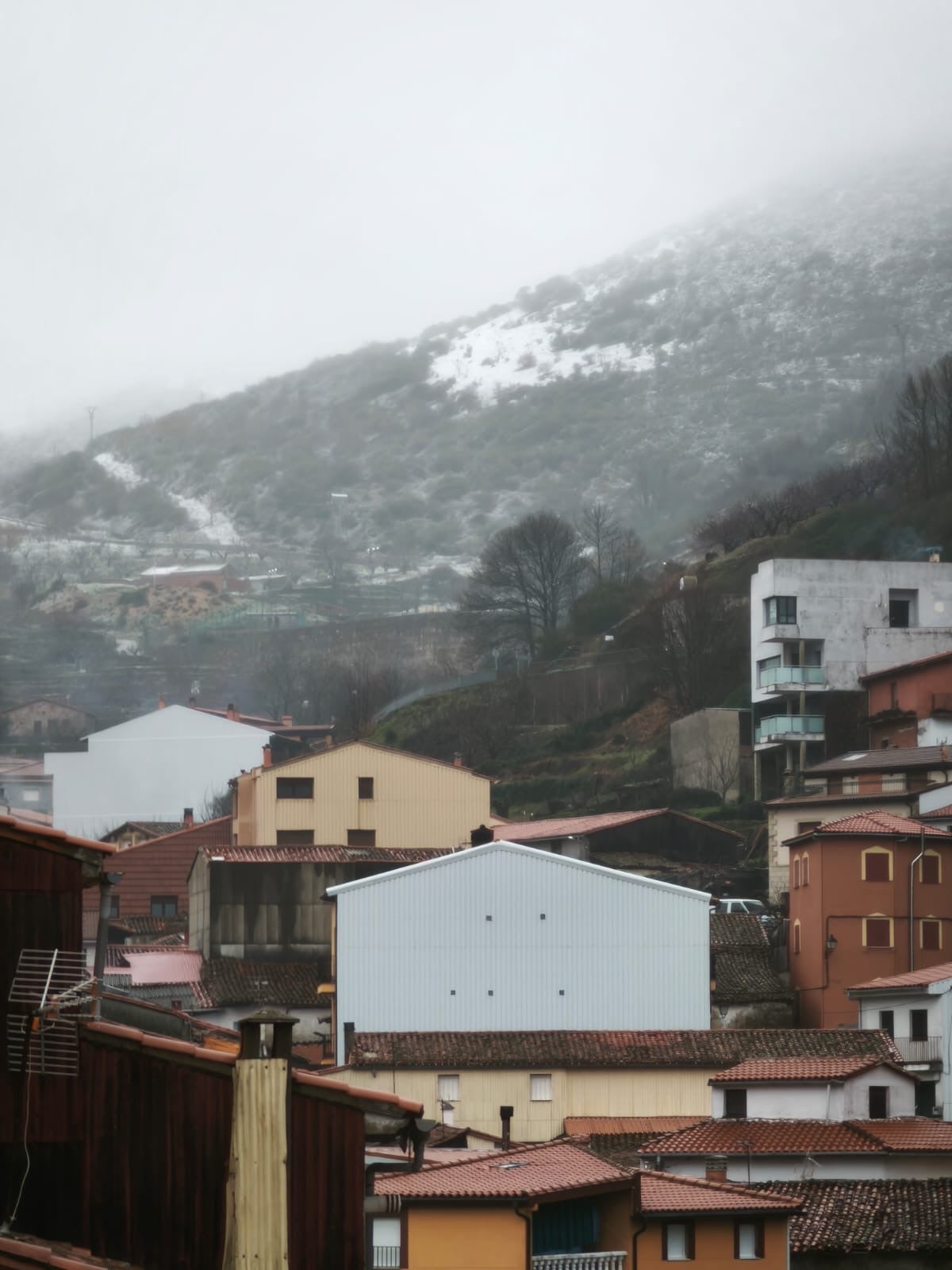 Tornavacas bajo la nieve