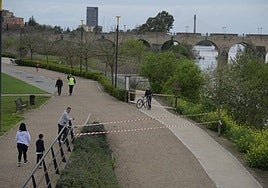 Así han quedado los parques de Extremadura tras la crecida del Guadiana