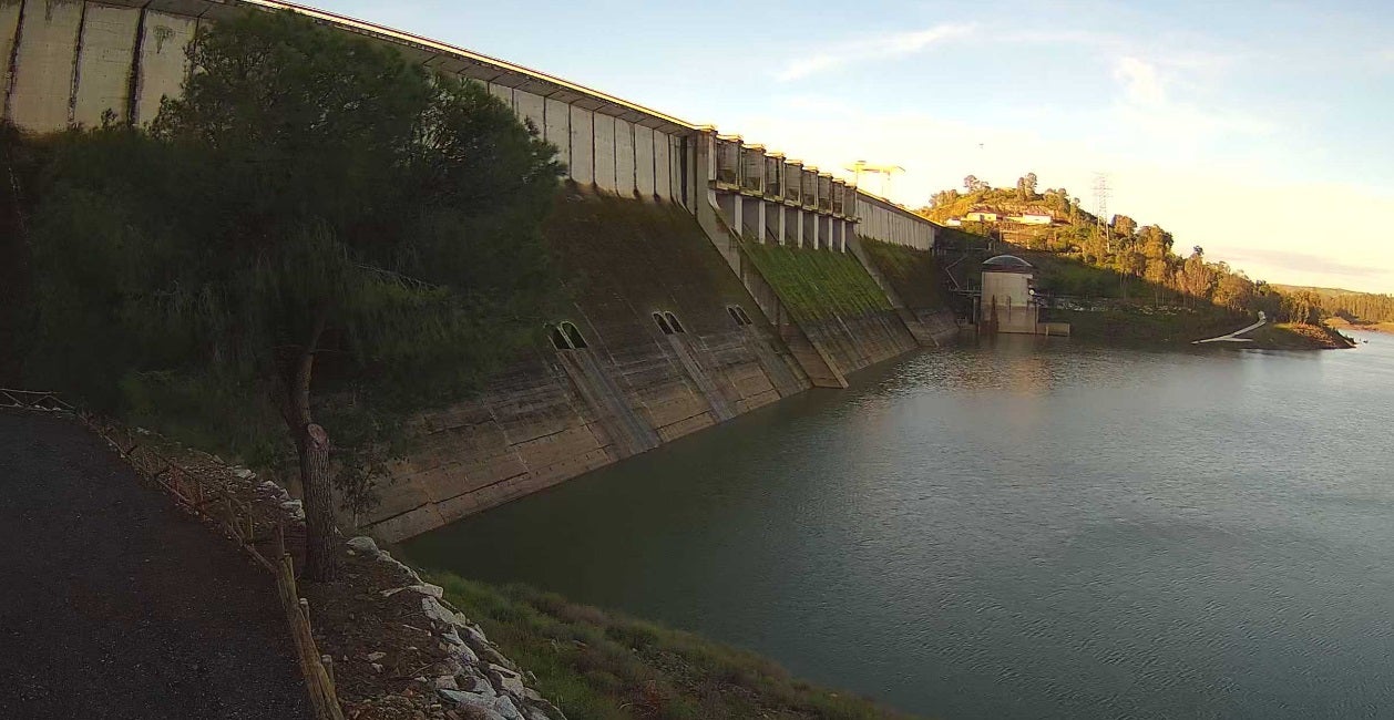 La presa de La Serena, la más grande de Extremadura, está ya al 53,4 % por ciento de su capacidad. 