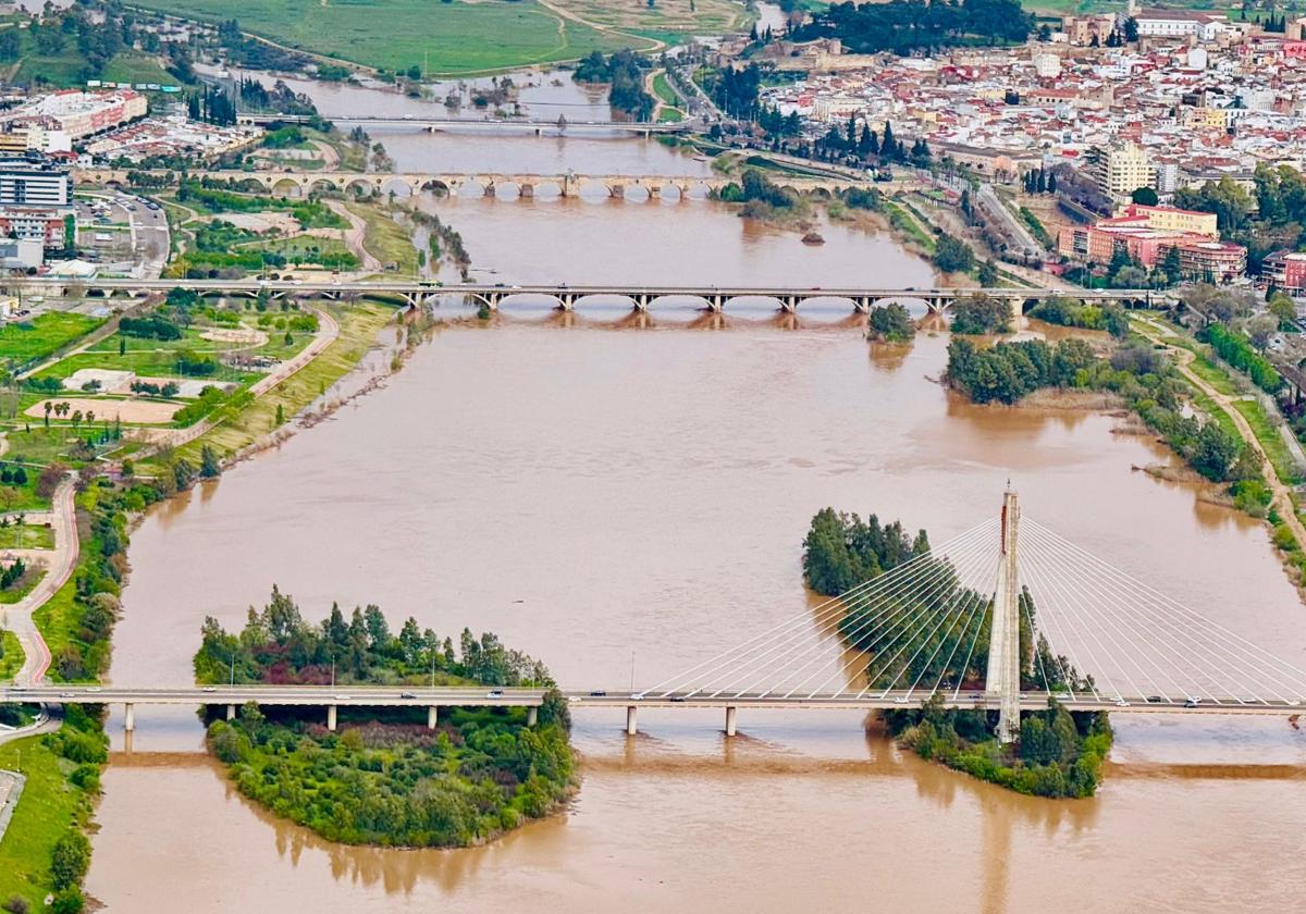 El Guadiana aguarda una nueva crecida este fin de semana