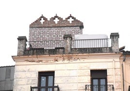 Aspecto actual de la terraza que se puede ver desde la Plaza Mayor.