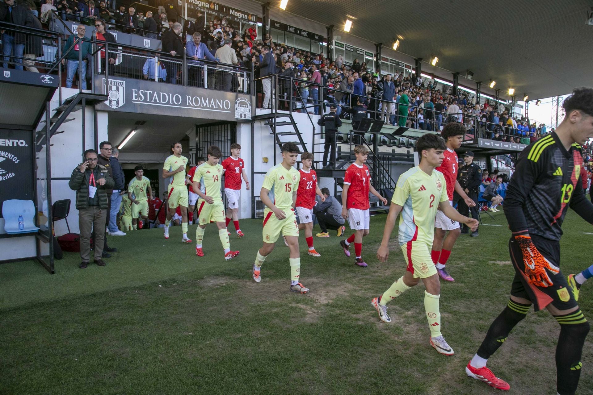 Las mejores imágenes del España-Austria en el Romano