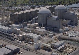 La planta extremeña, con sus dos reactores.