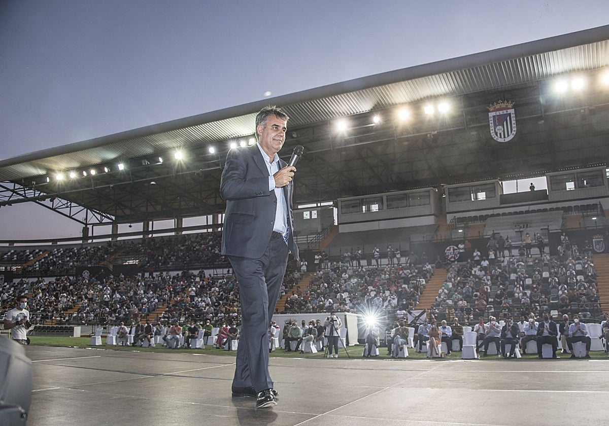 Joaquín Parra, el 9 de junio de 2021 durante la presentación de la campaña de abonos de la temporada 2021-22.