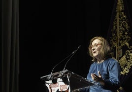 La pregonera, Marisol Sánchez, en el López de Ayala.