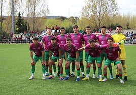 Equipo titular del Ciudad en el partido ante el Moralo B.
