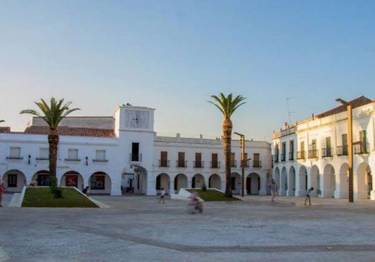 Plaza de España de Herrera del Duque.