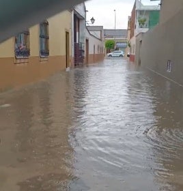 La borrasca Olivier provoca inundaciones en Talavera la Real