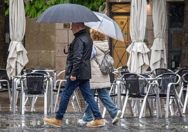 Lluvias este sábado por la borrasca Olivier.