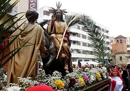 Imagen de la Entrada de Jesús en Jerusalén.