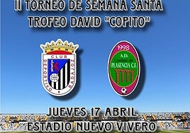 Cartel del Trofeo David Copito de fútbol base.