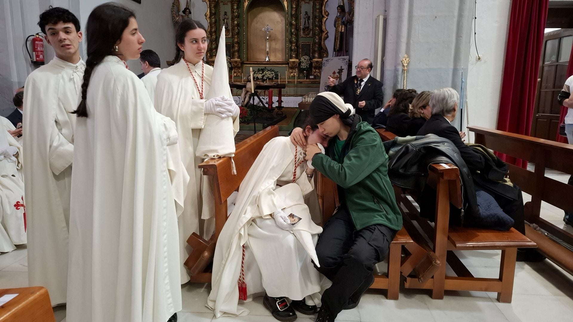 La suspensión del Santo Entierro de Badajoz, en imágenes