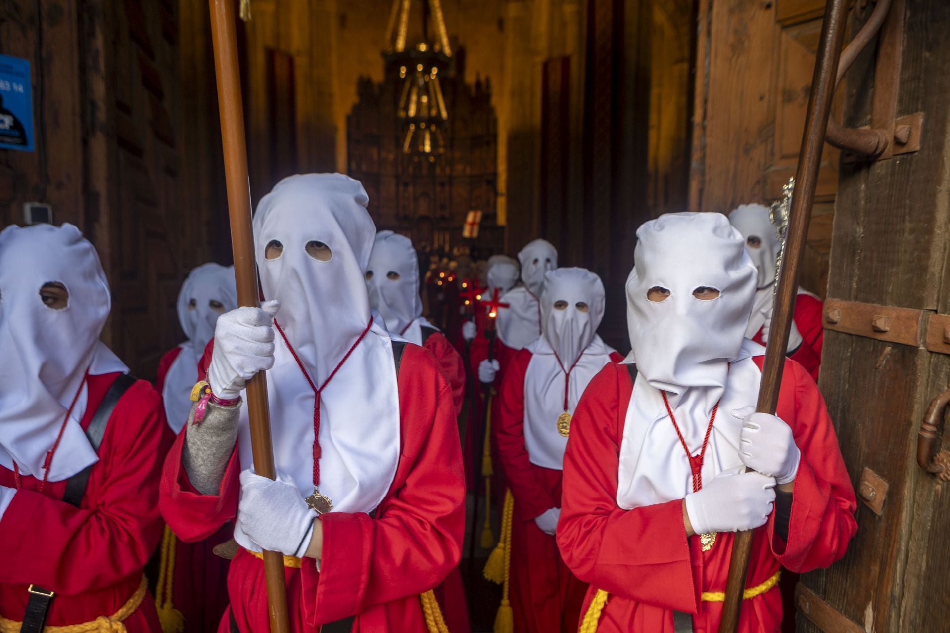 La procesión de la Cofradía de Batallas en Cáceres, en imágenes