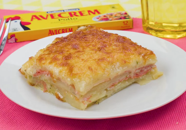 Pastel casero de patata y jamón