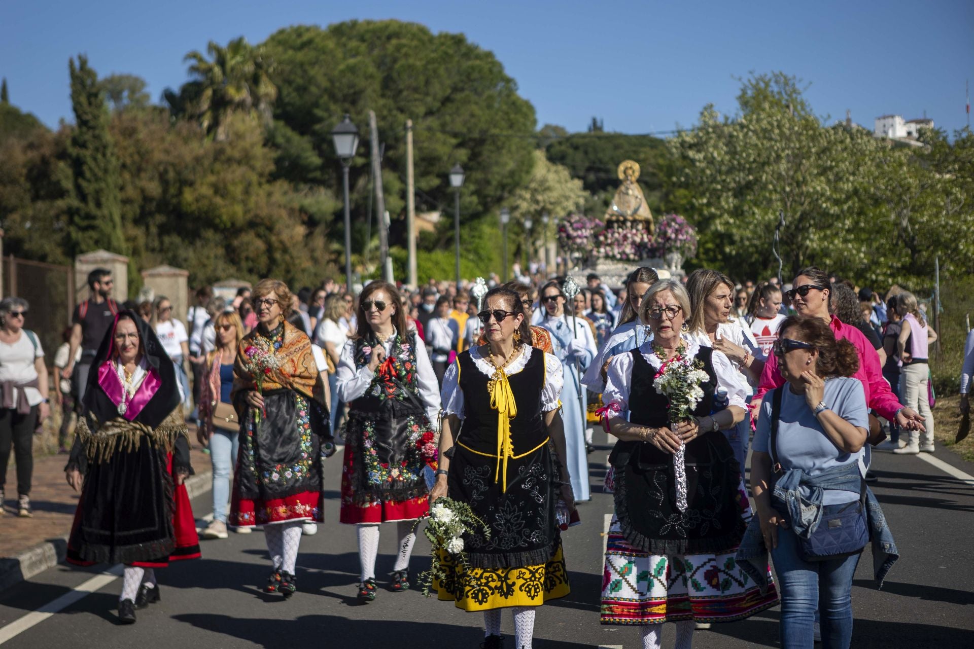 La bajada de la Virgen de la Montaña a la ciudad, en imágenes