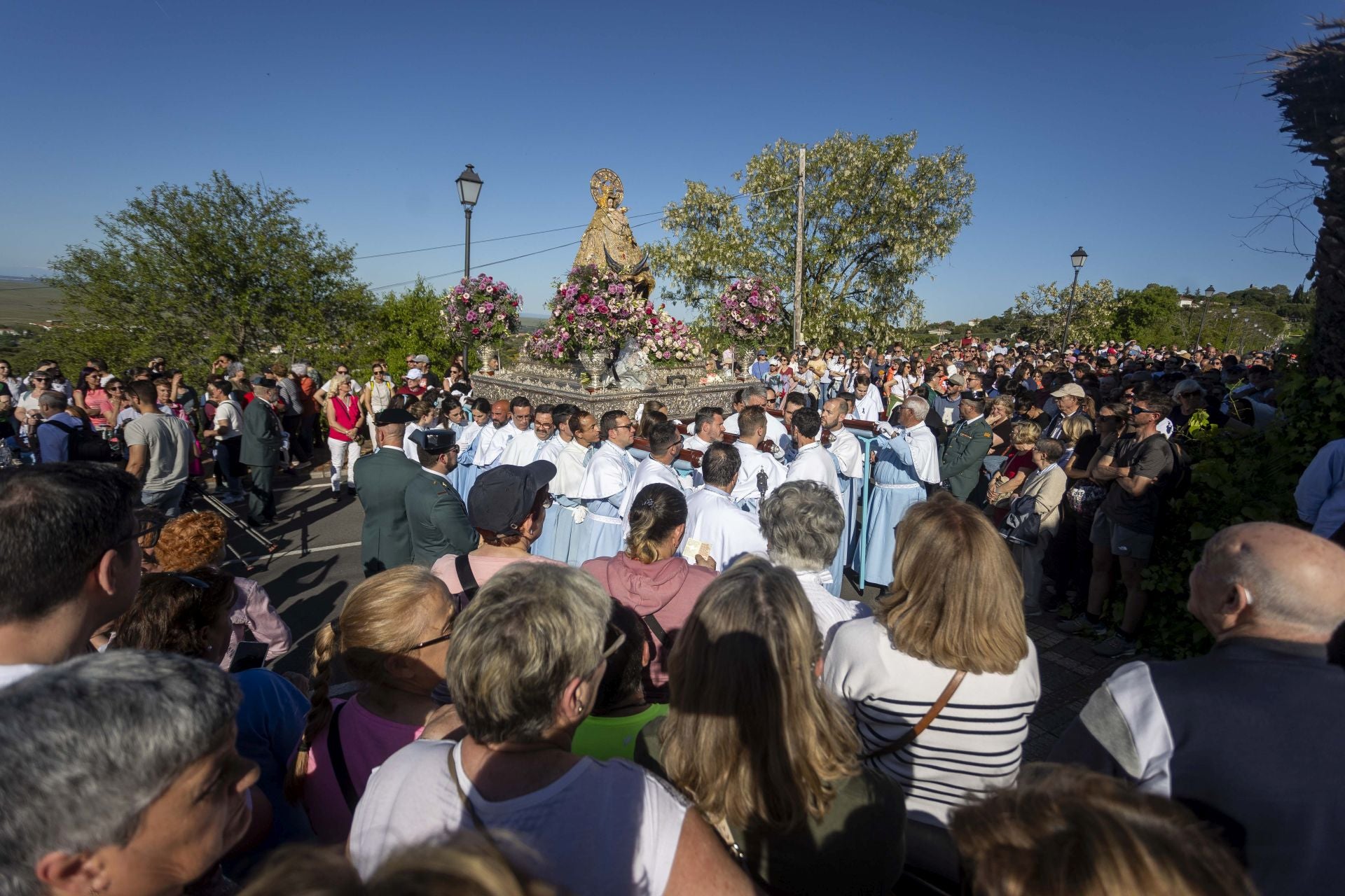 La bajada de la Virgen de la Montaña a la ciudad, en imágenes