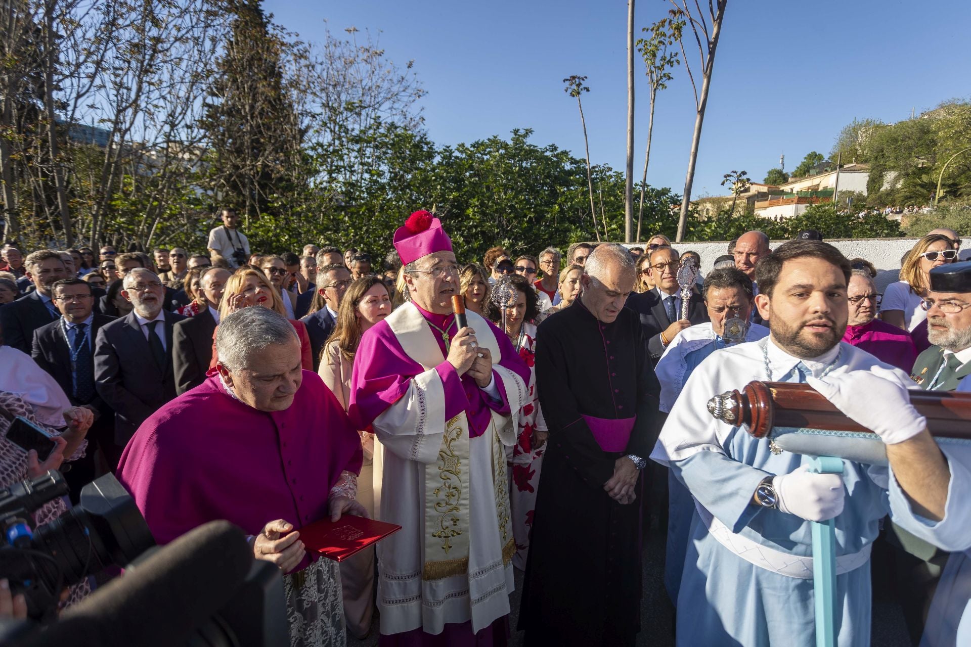La bajada de la Virgen de la Montaña a la ciudad, en imágenes