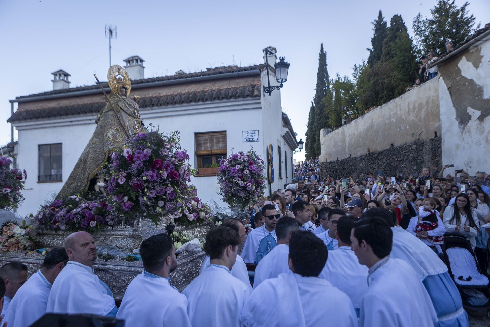 La bajada de la Virgen de la Montaña a la ciudad, en imágenes