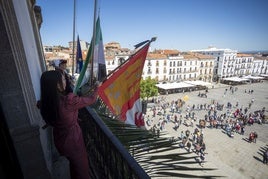 El día de San Jorge en Cáceres, en imágenes