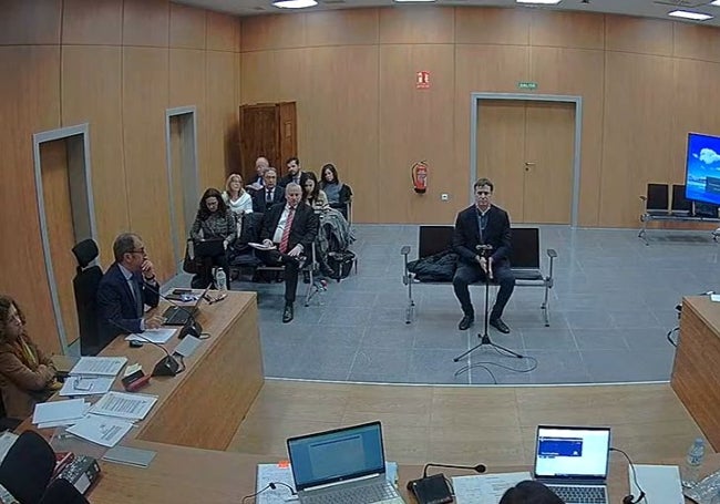 David Sánchez, en su declaración ante la jueza Beatriz Biedma en enero.