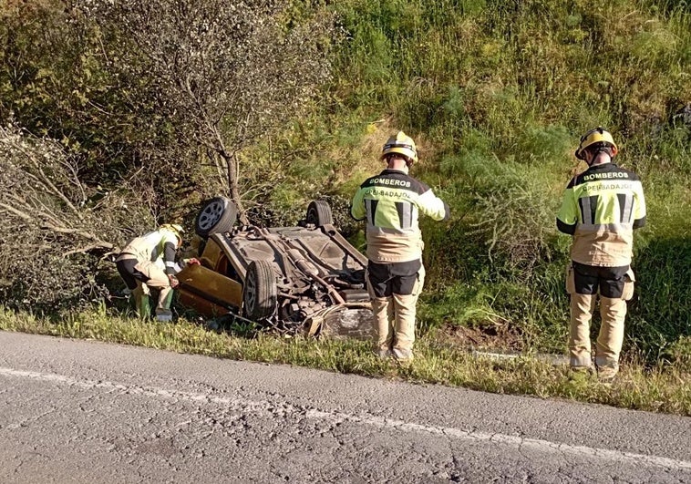 Un herido tras una salida de vía cerca de la siderúrgica de Jerez de los Caballeros