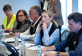 Reunión del CECOPI celebrada este lunes en Extremadura, en ese momento con María Guardiola al mando.