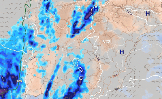 Extremadura, en alerta amarilla por lluvias que puede ir acompañada de tormentas