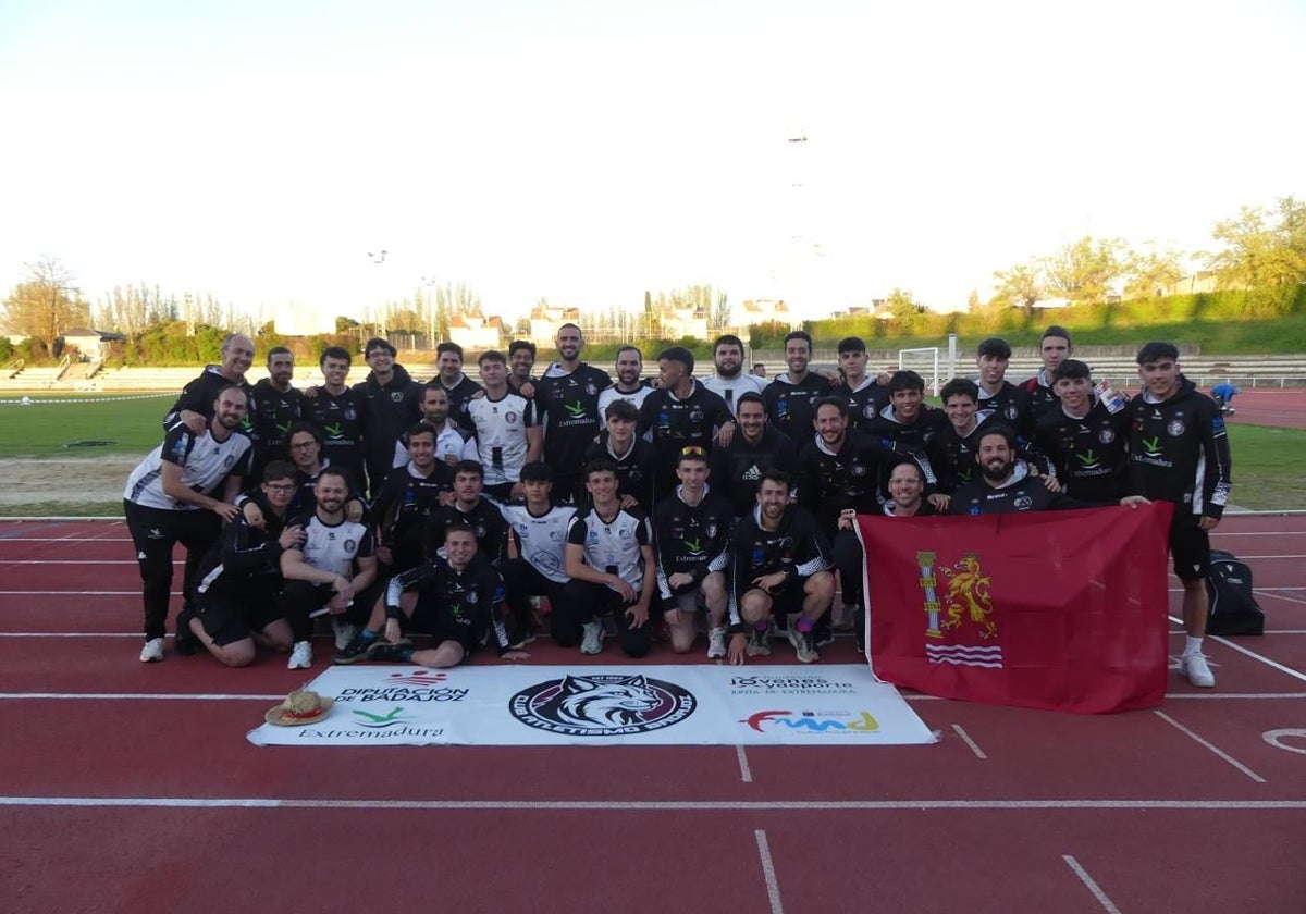Los componentes del Atletismo Badajoz.