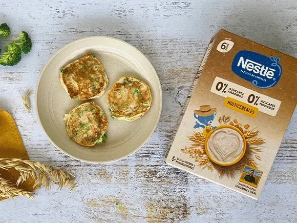 Tortilla de verduras para bebés