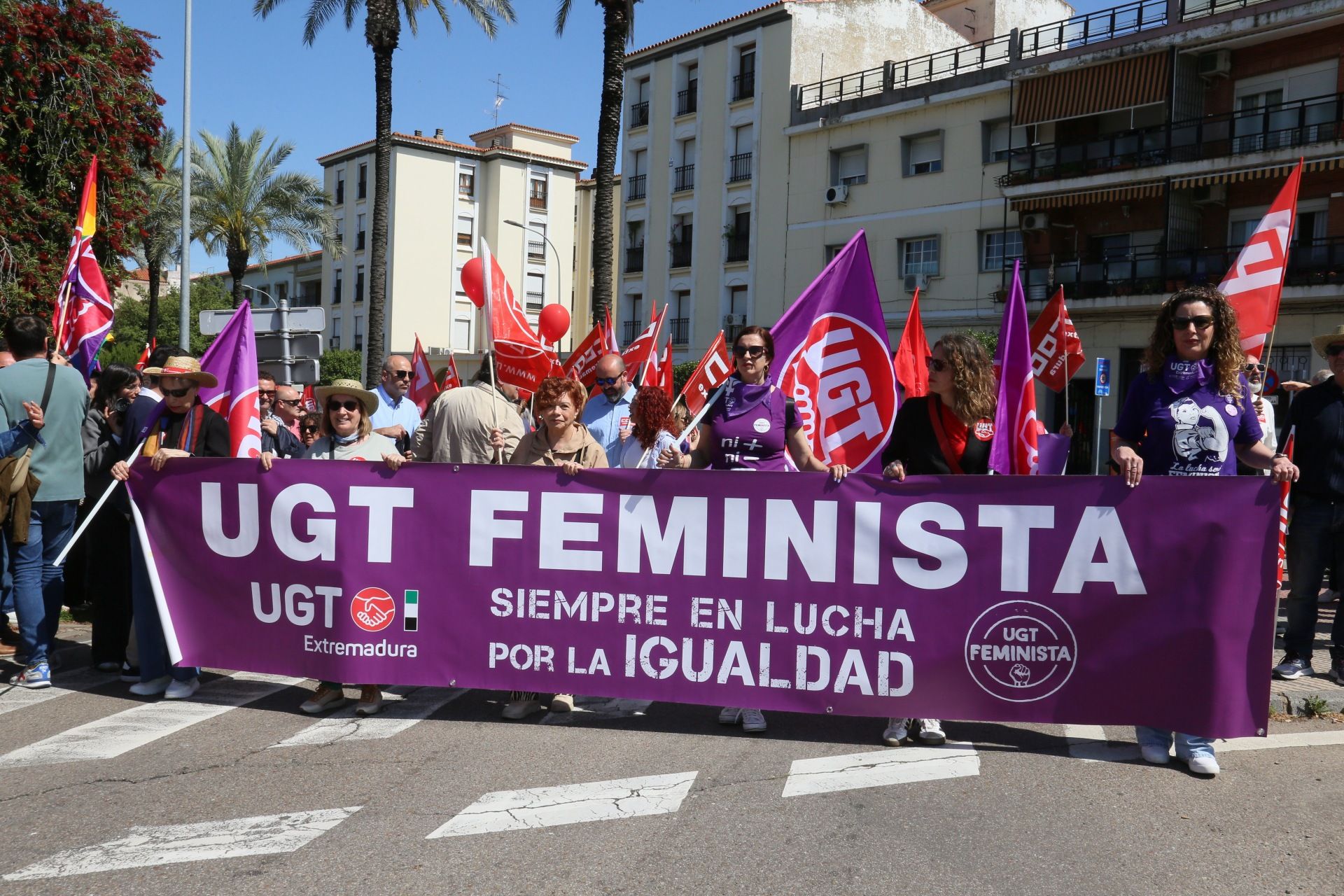 La manifestación del 1 de mayo de Mérida, en imágenes