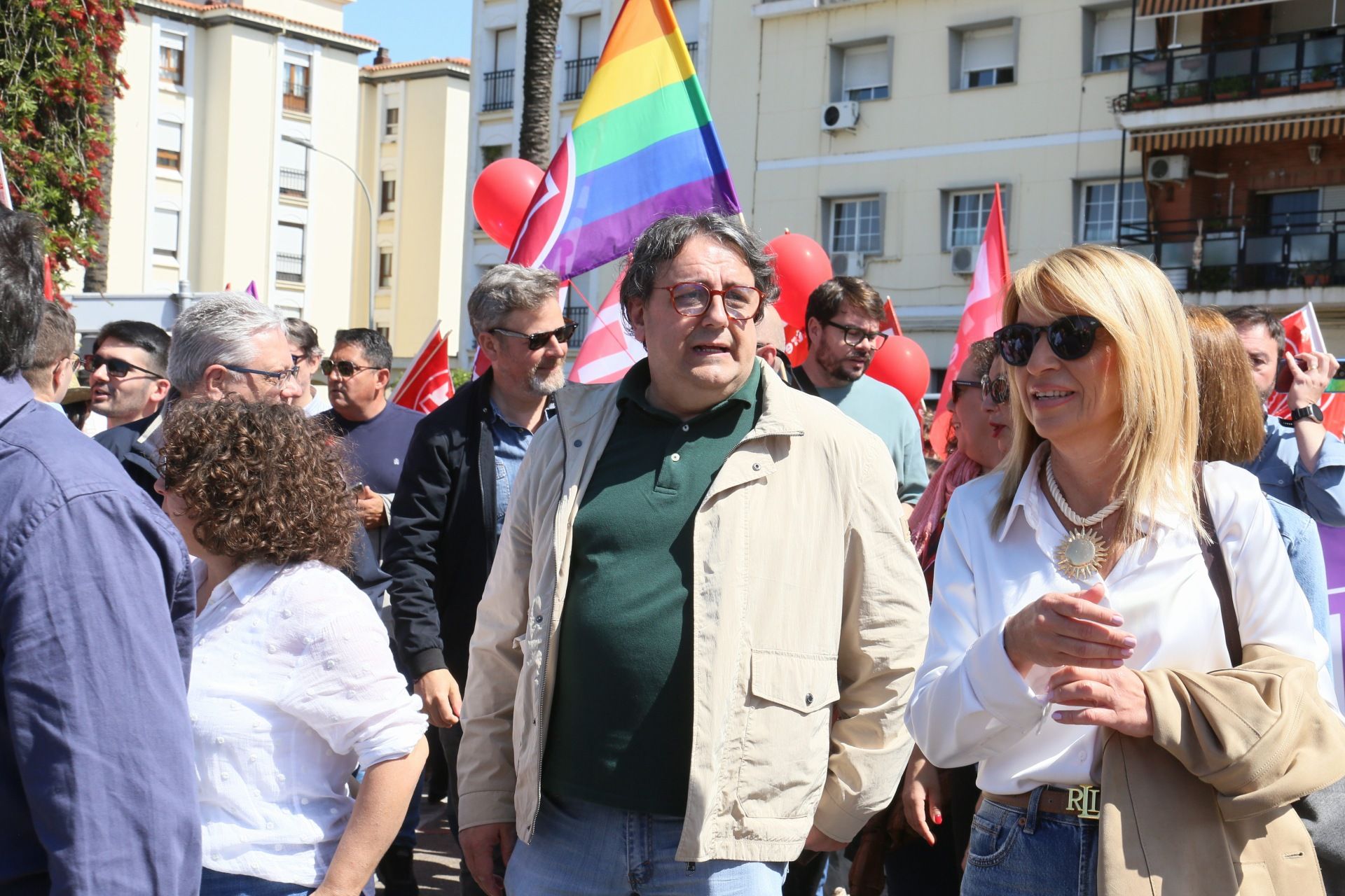 La manifestación del 1 de mayo de Mérida, en imágenes