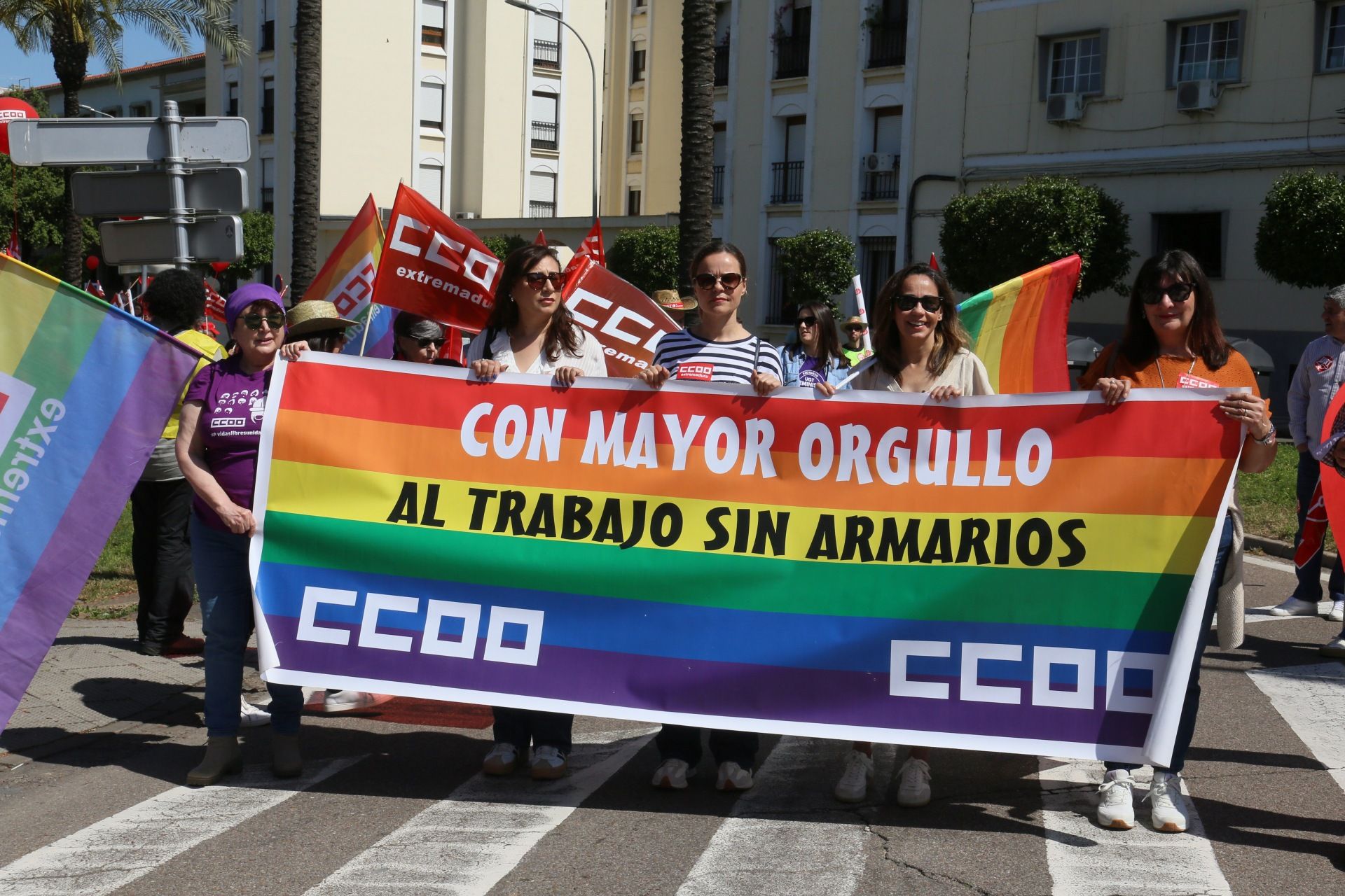La manifestación del 1 de mayo de Mérida, en imágenes