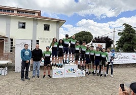 Podio del Campeonato de Extremadura de XCMM.