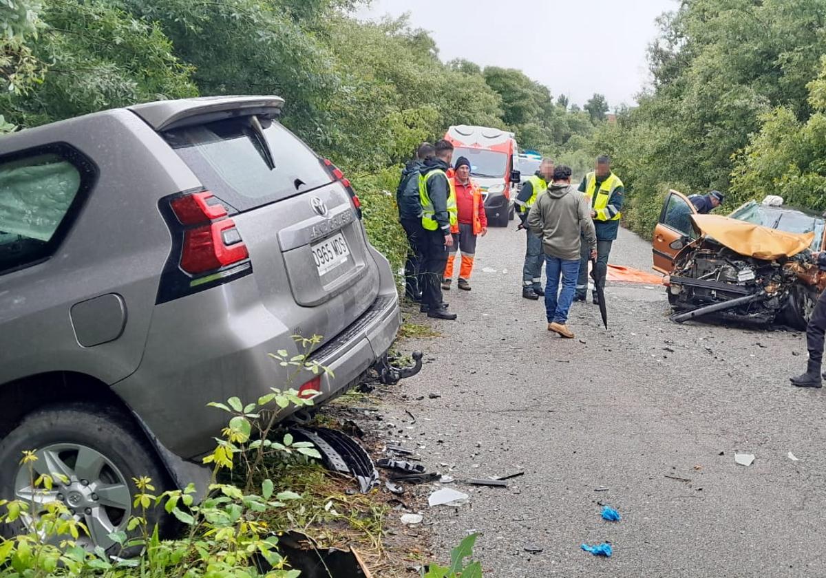 Ocho heridos, uno de ellos crítico, por un choque frontal en Talayuela