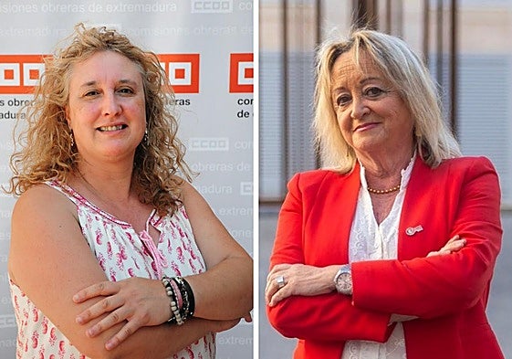 María berrocal y Encarna Chacón.