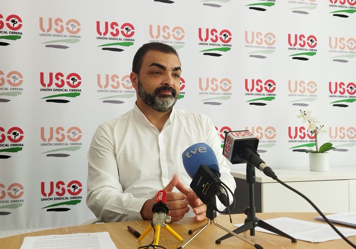 Luis Gil de la Maya, secretario regional de USO.