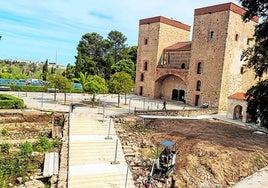 Estado actual de la Alcazaba que visita este jueves el Rey Felipe VI.