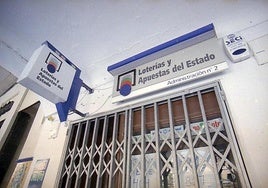 Administración de Loterías de Mérida en la que se ha validado el boleto premiado.