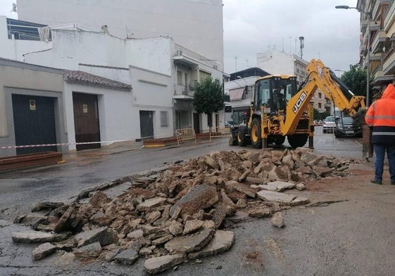 Otro corte del suministro en la carretera de Santa Marta en una imagen de archivo