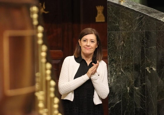 La diputada nacional Maribel García, que deja la carrera por la secretaría general del PSOE en Badajoz.
