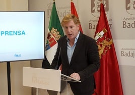 El alcalde, Ignacio Gragera, en una reciente rueda de prensa.