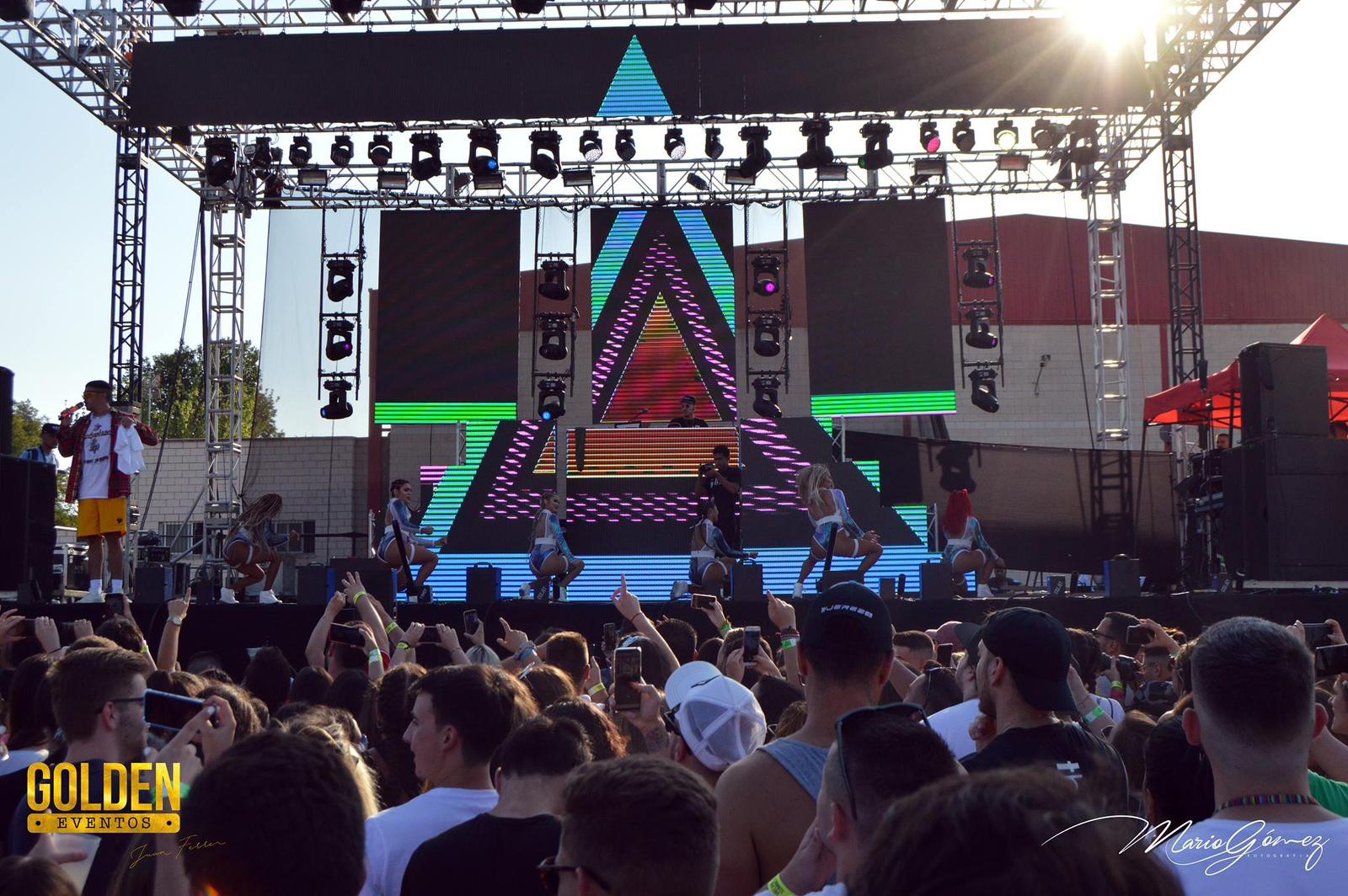 Concierto de Bad Bunny en Puebla de la Calzada en 2018.