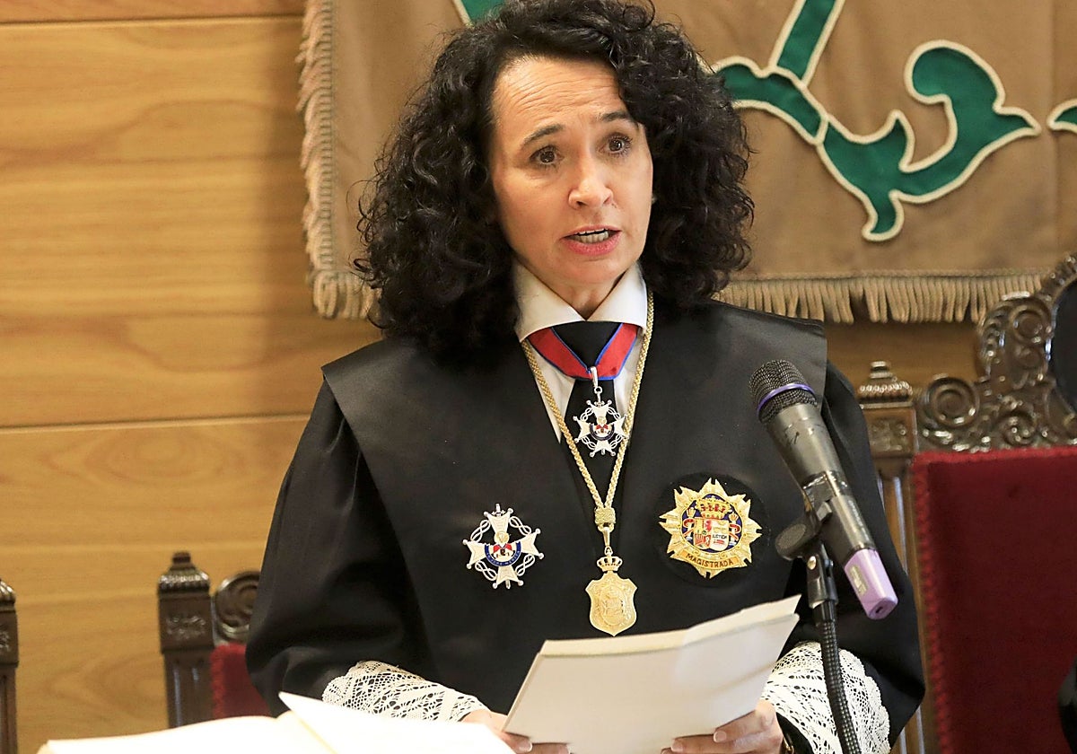 María Félix Tena, presidenta del Tribunal Superior de Justicia de Extremadura.