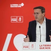 Miguel Ángel Gallardo, en una rueda de prensa del PSOE en una imagen de archivo.