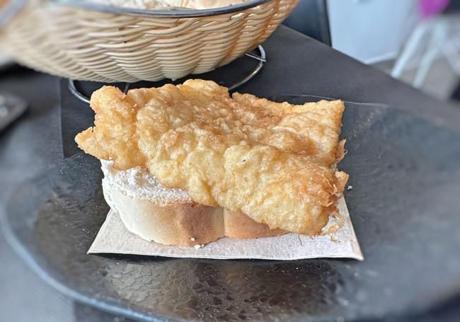 Bacalao rebozado.