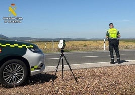Control de velocidad de la Cuardia Civil.