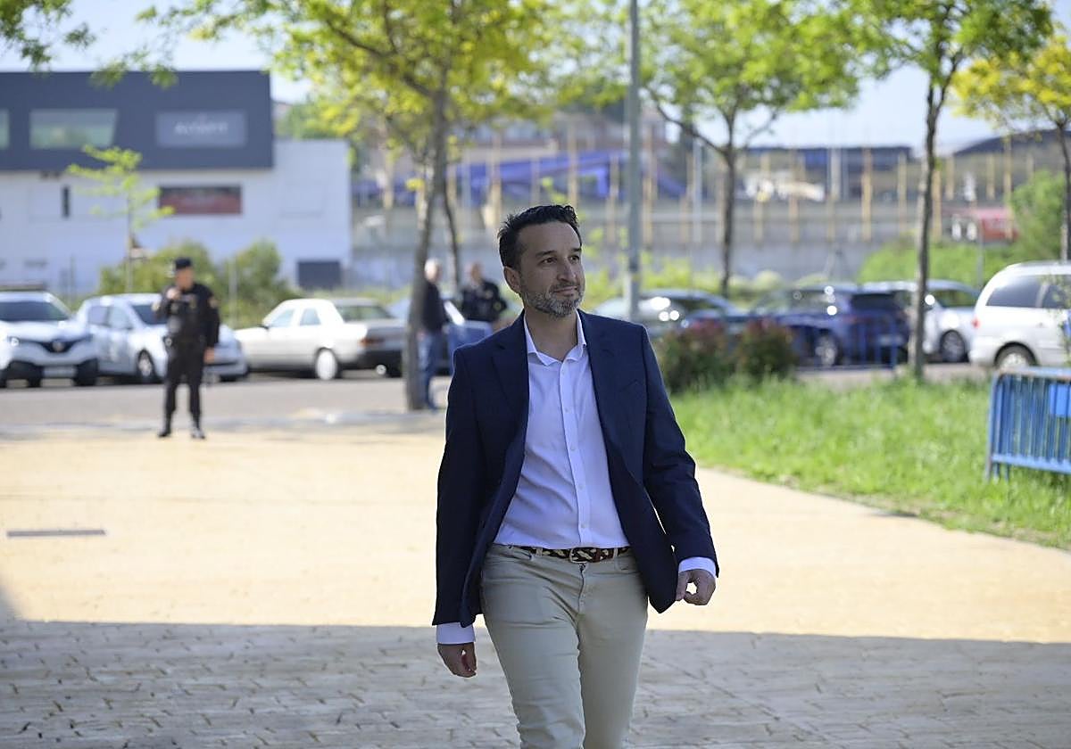 Ricardo Cabezas, el día de su declaración ante la jueza Beatriz Biedma.