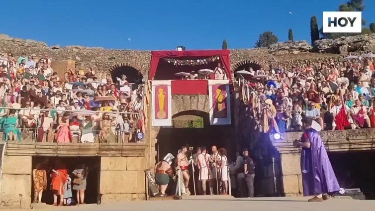 Lucha de gladiadores en Emerita Lvdica 2025