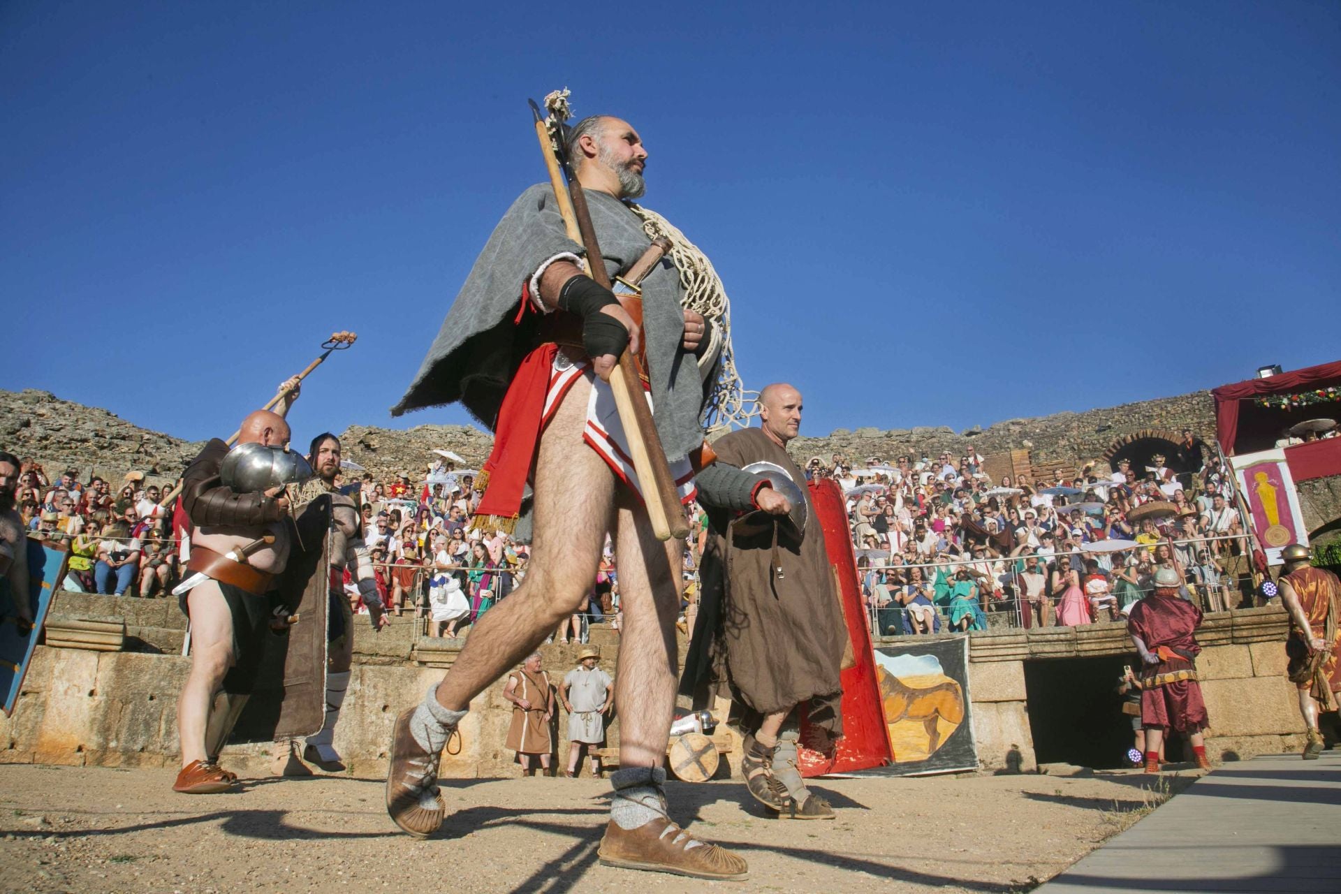 Fotos | Lucha de gladiadores en Emerita Lvdica 2025